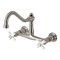 Kingston Brass KS3248PX Two-Handle Wall Mount Bathroom Faucet, Brushed Nickel KS3248PX - alternate 1